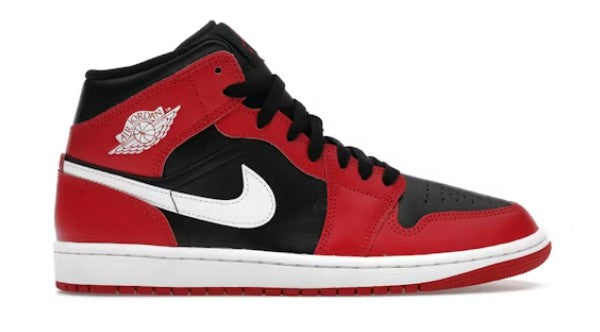 Jordan 1 mid black/gym red