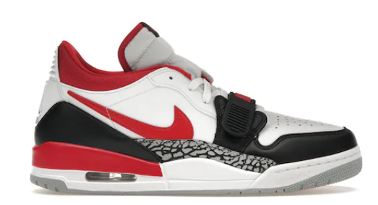 Jordan Legacy 312 Low Wolf Grey/Fire Red