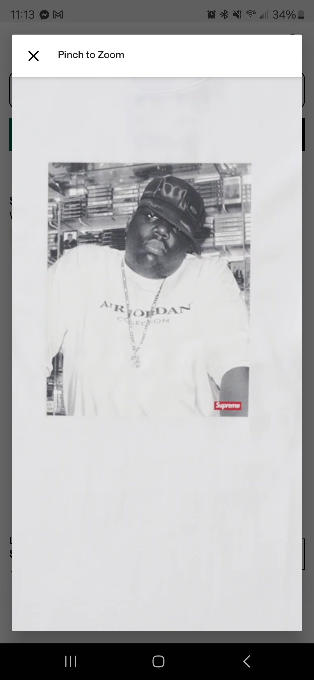 Biggie Supreme tee mens L