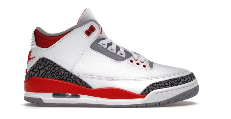 Jordan 3 - Fire Red (Used)