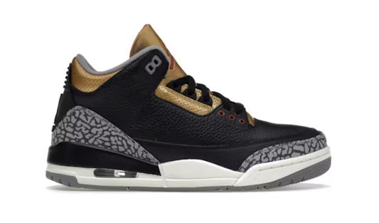 Jordan 3 Retro Black Cement Gold