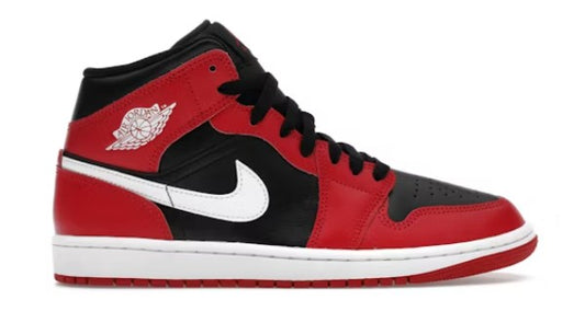 Jordan 1 mid black/gym red