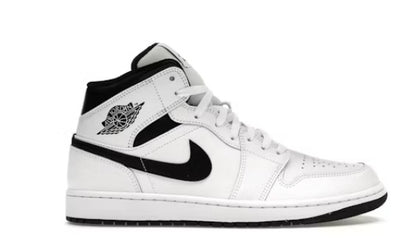 Jordan 1 mid white black