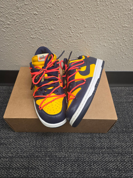 Nike × OFF WHITE DUNK LOW UNIVERSITY GOLD