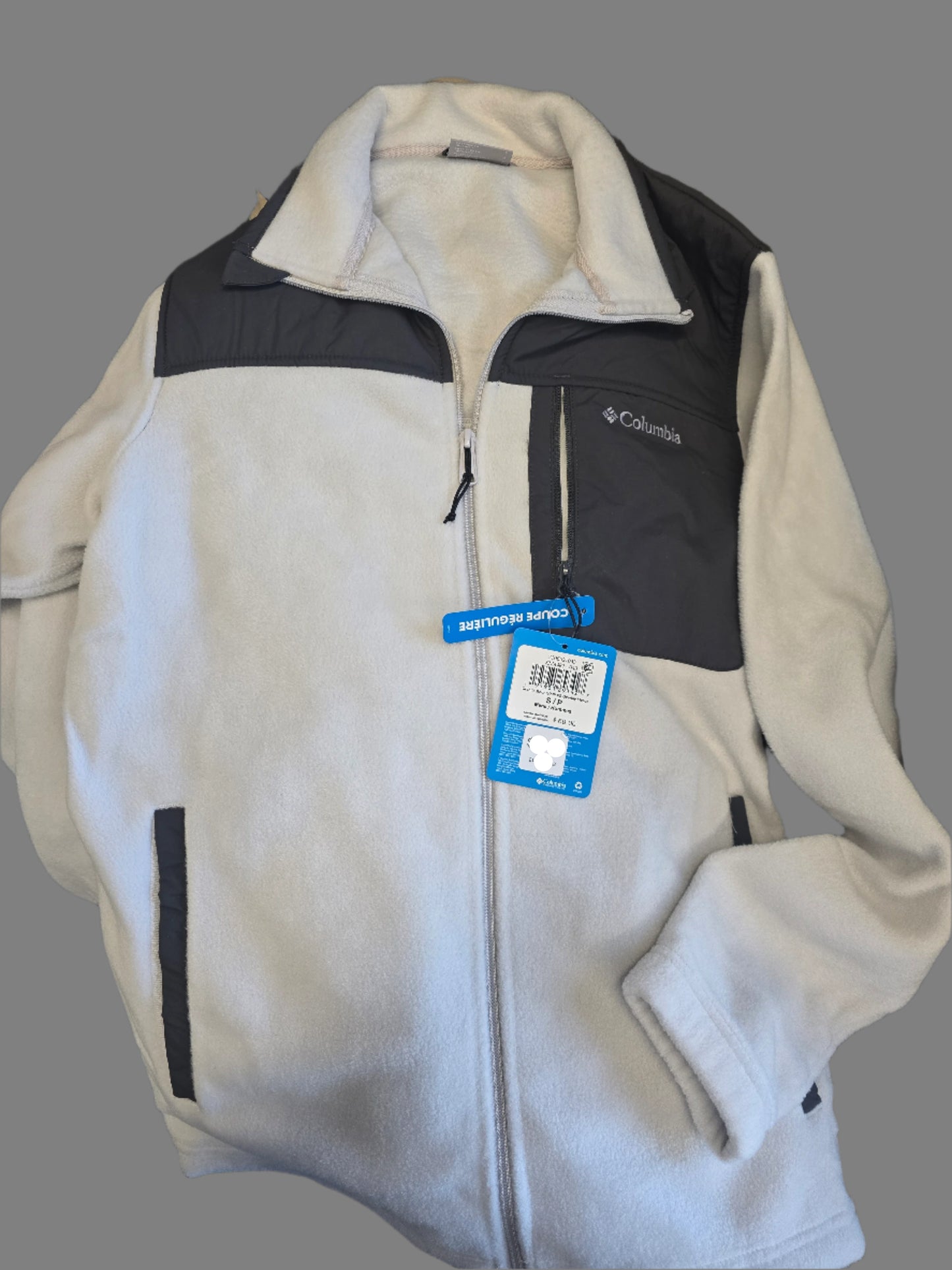 Columbia Fleece White